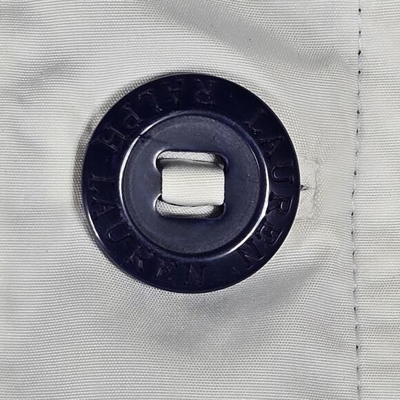 Lauren Ralph Lauren Vest Womens Large Navy White Reversible Collar Zip Pockets - Picture 7 of 10